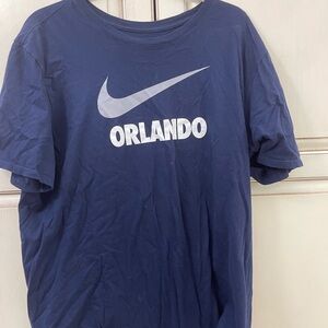 Nike Navy Tee with White Logo